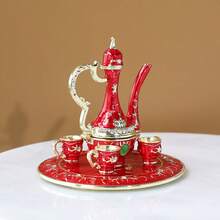 SIQIZHOU 1個奢華琺瑯水鑽鑲嵌小酒瓶首飾盒 手工飾品 戒指耳環收納 翻蓋防塵 禮品 水鑽鑲嵌小酒瓶裝飾手工首飾盒 俄式收納盒 創意小禮物 - 彩色 - 查看 4