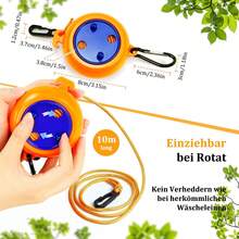 Adjustable Telescopic Rope, Portable Clothesline, Multi-Purpose Rope, Suitable For Outdoor Travel, Fishing, Camping, Securing Tents, Drying Clothes - A - View 4