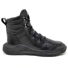 Men's Leather Sneakers Ranclafe 7033 Mid-Top Casual Gym Training Urban Comfortable - 黑色 - 查看 15