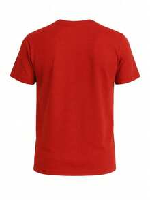 Playera Caballero de Cuello Redondo y Manga Corta – Diseño Gráfico Temático "HPC Polo: American Heritage" – 100% Algodón - Rojo - Ver 5