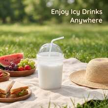 Taza enfriadora de bebidas con doble pared aislante y congelable, inserto de congelación portátil y reutilizable de ABS, taza enfriadora para cerveza, refresco y jugo, sin necesidad de hielo adicional, ideal para camping al aire libre, picnic, hogar, fiesta, oficina y reuniones, vaso para mantener bebidas frías - Multicolor - Ver 10