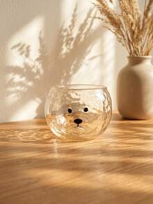 1 Stück süße Welpen-Glastasse (mit Griff) – Bichon Frise Kaffeetasse, geeignet für Heimdekoration und Geschirr, kann als Trinkbecher für Sommerfeste und Partys verwendet werden, anwendbar für Wohnzimmer, Schlafzimmer oder Büro, kann auch als Geschenk oder Feiertagsdekoration verwendet werden - Verschiedenfarbig - Übersicht 4