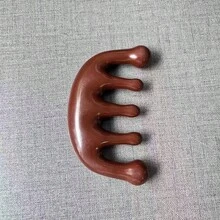1件裝 清理與刮痧按摩梳，男女通用頭皮按摩梳，便攜式頭部理療按摩梳 - A - 查看 8