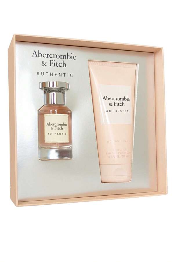 Abercrombie & Fitch Authentic Woman / Femme Eau De Parfum Spray 50ml And  Body Lotion 200ml Womens Fragrance Gift Set