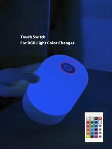 1PC LED Touch Switch Night Light 3 Colors/16 RGB Colors, Bedside Lamp, 5V USB Powered / Rechargeable, Portable, Battery Capacity: 800mAh, Suitable For Bedroom, Living Room Home Decor - Touch Pat Light - View 5