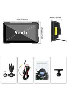 Pantalla táctil multimedia de 12.7 pulgadas para motocicleta, compatible con CarPlay, Android Auto universal, con navegación/inalámbrico - MP5 - Ver 7