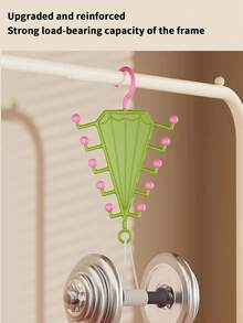 1pc V-Shaped Hat & Clothing Hook Storage Rack, Multi-Hook Space-Saving Closet Organizer, Anti-Clutter Plastic Clothing Hooks, Home Bedroom Closet Storage Display Rack, Multi-Prong Hanger Suitable For Shirts, Hats And Scarves, Closet Accessories Storage Rack - Multicolor - View 6