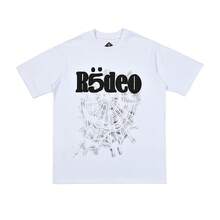 Camiseta de manga corta unisex de alta calidad con estampado de letras y telaraña de la marca de moda SP5DER555. Camisetas de lujo, tops, camisetas de moda. - Blanco - Ver 3
