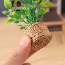 Miniature Orange Tree Green Plant Decoration, Dollhouse Mini Realistic Potted Plant, 1:12 Scale Miniature Model, Miniature Scene Prop, Photography Prop, Furniture Decor, Realistic Potted Plant - Multicolor - View 7