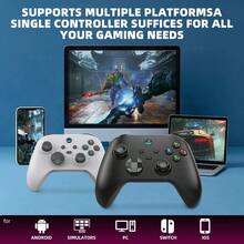 Controlador de juego inalámbrico Bluetooth VILCORN G6, compatible con smartphones iOS/Android, PC/SWITCH, joystick con efecto Hall, 400mAh - Ver 4