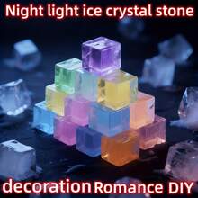 30/20/10/5/2pcs Multicolor Glow-In-The-Dark Ice Brick Decorative Blocks, Multifunctional Luminous Particles, Party Favors, Suitable For Aquarium, Garden Path, Bonsai, Flower Pot, DIY Wish Bottle, Party Confetti, Night Light Filler - & , Starry Color-Changing, Long-Lasting Glow, Shine In The Dark, Holiday Creative Home Decor, Back To School, Outdoor Decoration, Party Decoration - Random Color - View 5