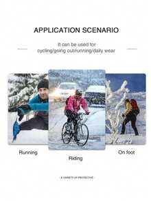 1件冬季滑雪騎行防風防水保暖加厚觸控螢幕拉鍊手套，保暖材質，保暖內裡設計 - A - 查看 6