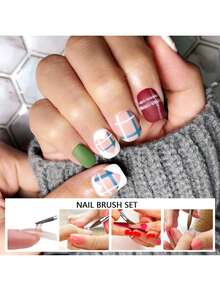 Acrylic Nail Brush And Dipping Powder Dish Set, 6pcs Nail Art Pens And 2pcs Crystal Dipping Powder Dishes, Nail Art Bowl Cup Glass Container, Acrylic Liquid Nail Tool Set - Multicolor - View 6