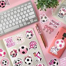 50 Cute Cartoon Basketball And Soccer Football Stickers, Candy Color Stickers, Diary/Journal Decor Stickers, School Office Supplies Stickers, Phone Case And Luggage Stickers,.Suitable For Boys And Girls Aged 14 And Up. - Multicolor - View 5