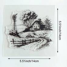 Clear Silicone Stamps Vintage Floral Background Scenery & Country Manor Bird Flower Patterns For DIY Junk Journal Scrapbook & Photo Album Crafts - Nature - View 19