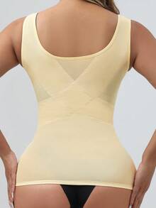 Women's Lightweight Shapewear With Bust Support, Abdominal Control And Waist Cinching Features - Yellow - View 8