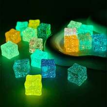 30/20/10/5/2pcs Multicolor Glow-In-The-Dark Ice Brick Decorative Blocks, Multifunctional Luminous Particles, Party Favors, Suitable For Aquarium, Garden Path, Bonsai, Flower Pot, DIY Wish Bottle, Party Confetti, Night Light Filler - & , Starry Color-Changing, Long-Lasting Glow, Shine In The Dark, Holiday Creative Home Decor, Back To School, Outdoor Decoration, Party Decoration - Random Color - View 6