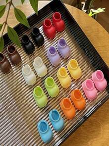 1~5Pairs 15-17cm Multicolor Doll Short Rain Boots Shoes Making Kit For Labubu Craft Supplies DIY Gift Friends Bridesmaid Birthday Party Decor Summer Travel Includes - Multicolor - View 3