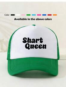 1pc Unisex Printed Decorative Funny Sponge Mesh Trucker Hat Baseball Cap Sun Hat Dad Hat, Suitable For Daily Use, Travel, Hiking, Climbing, Beach Vacation - Style S - View 3