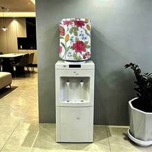 Water Dispenser Bottle Cover For 5 Gallon Water Jug, Rose Print Durable Fabric Water Dispenser Sleeve, Elastic Fabric Water Bucket Decorative Protective Cover, Reusable Home Decor Furniture Standard Protective Cover - Multicolor - View 4