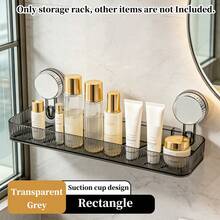 1pc Suction Cup Wall-Mounted Bathroom Shelving, Shower Caddy, Drill-Free Triangular Storage Rack For Shampoo And Shower Accessories, Contemporary Organizer For Bathrooms And Kitchens, Corner Shelf Design, Bathroom Organizers And Storage - Multicolor - View 9