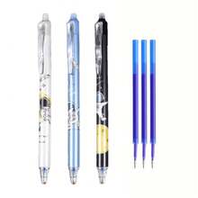 6入太空人造型可擦拭凝膠筆組，0.5mm細筆尖，藍色墨水，內建橡皮擦，適合書寫，開學季理想選擇 - 彩色 - 查看 10