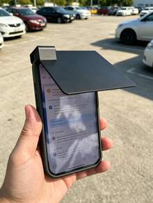 1pc Phone Sun Shade, Phone Sun Visor Is A Practical Accessory Designed To Enhance Screen Visibility Under Strong Light. It Effectively Reduces Sunlight Reflection, Allowing Users To Clearly See The Screen Even In Direct Sunlight. - Multicolor - View 4