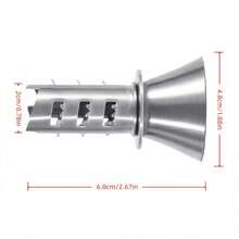 1个不锈钢手动柠檬榨汁器，手工柑橘榨汁器和柠檬醒酒器 - 銀色 - 查看 2