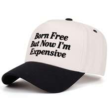 1pc Embroidered Baseball Cap, Street Cool Multi-Color Baseball Cap With A Visor - A - View 4