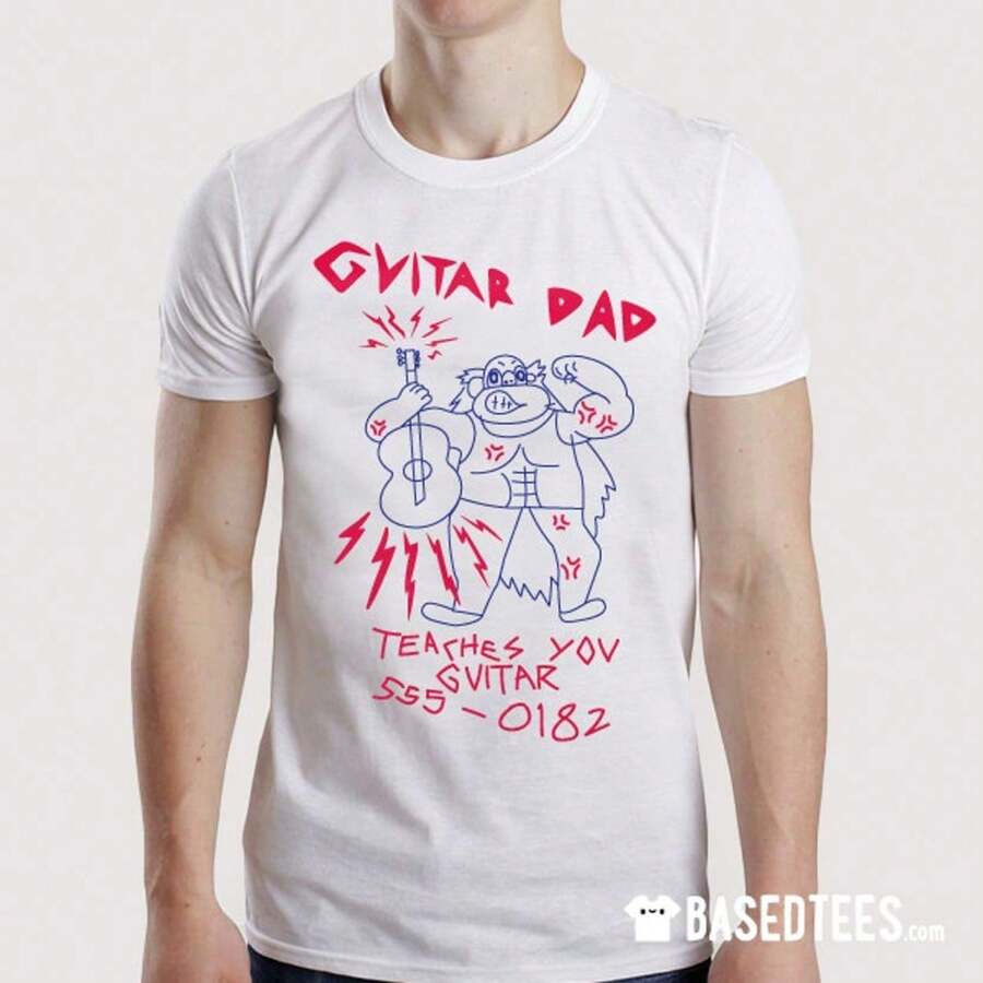 Guitar Dad - Steven Unrse Hirt - Blanco 3 - Ver 1