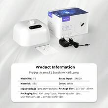 UV/LED Nail Curing Lamp For Hands And Feet, Fast Drying Gel Nail Light With Detachable Stand, 2-In-1 Portable Manicure/Pedicure Curing Machine - White - View 11