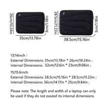 Solid Color Fluffy Laptop Bag, Compatible With MacBook 13/14 Inch, 15/15.6 Inch Laptop Inner Bag - Multicolored - View 2