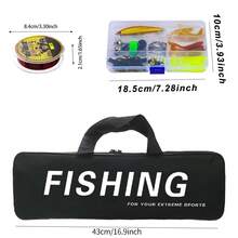 KecchKrezing 1.8m Telescopic Fishing Rod Set, Portable Fishing Rod With Rotating Reel, Hooks, Lures And Fishing Line, Collapses To 43cm, Suitable For Beginner Fishing - Silver - View 5
