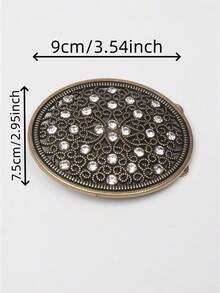 1pc Shiny Zinc Alloy Belt Buckle, Suitable For All Seasons - BH2000 - View 2