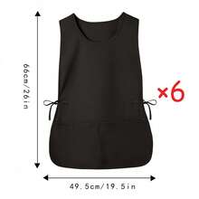 1pc Plain Color Fashionable Water-Resistant Apron, Loose Fit Multi-Pocket Design, Multipurpose For Kitchen, Restaurant, Outdoor Travel, Suitable For Women, Great Gift For Wife Or Mother - Multicolor - View 17
