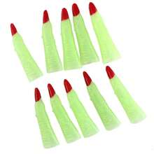 10pcs/1set Kuku Palsu Bercahaya Halloween Bentuk Cakar Jari Penyihir, Perlengkapan Seni Kuku Pesta Zombie, Cocok untuk Riasan Cosplay - MultiWarna - View 1