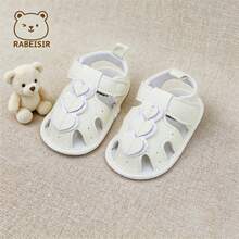Spring/Summer Baby Sandals, Infant Walking Shoes 0-1 Year Old, Soft Sole Comfortable - White - View 4