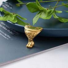 4pcs/Set Metal Corner Guards Furniture Sofa Bed Frame Leg Decorative Edge Support Feet - Gold - View 1