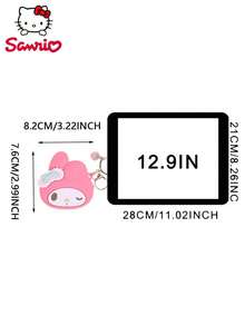 SANRIO 1pc  Officially Licensed Mini Silicone    Keychain Coin Purse Makeup Bag Storage Bag Collection Set Waterproof Portable Multi-Functional Cute Cartoon Small Bag Suitable For Personal Storage Decoration Birthday Christmas Gift For Friends Family Couples Fans - Multicolor - View 4