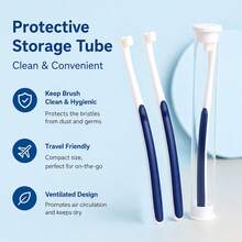 Pet Soft Bristle Toothbrush, Small Head Pet Toothbrush, Suitable For Cats And Dogs - Blue - View 4