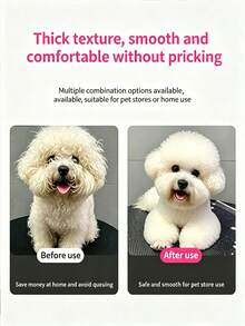 1-6Pcs Professional Round Tip Pet Grooming Scissors Set, Stainless Steel Serrated Thinning Shear & Double Sided Steel Comb With Storage Bag, Pet Grooming Scissors Set For Dogs And Cat - Pink - View 5