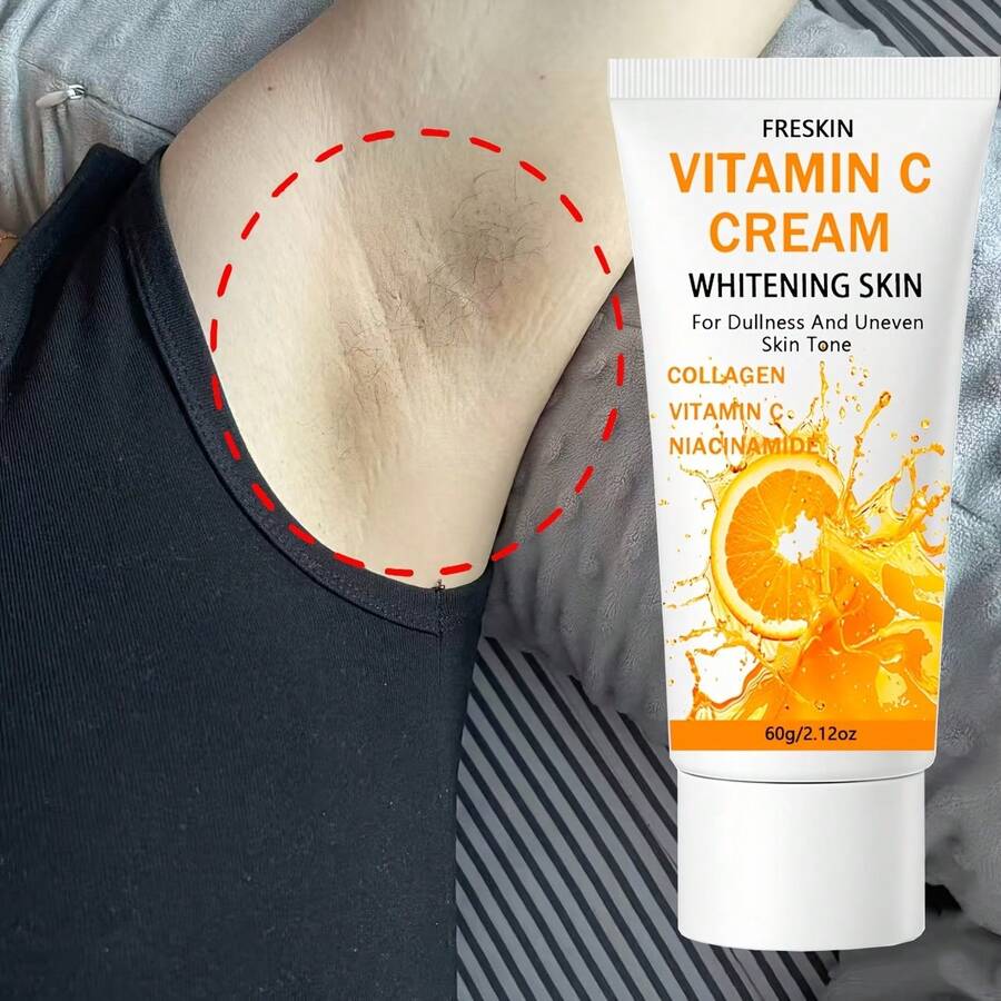 FRESKIN 美白霜腋下亮白霜 - 適用於色素沉澱和黑斑皮膚,可用於腋下、膝蓋和手肘。減少黑斑(或外觀)和色素沉著,打造更均勻的膚色 - 美白霜60g - 查看 1