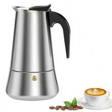 12-Cup Stainless Steel Electric Stovetop Espresso Machine (304L Stainless Steel); 2/4/6/9/12-Cup Instant Coffee Machine; Classic Italian Mocha Machine – Brew Rich, Aromatic Coffee And Cuban-Style Coffee At Home. - Silver - View 9
