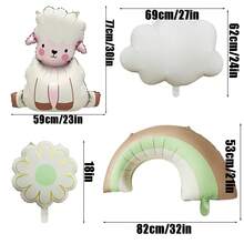 Baby Shower Balloons, Suitable For Gender Reveal Parties, Birthdays, And Children's Parties With A Neutral Style Decoration, Holiday Balloon Decoration Accessories, Welcome Party Layout Props - Lamb - View 15