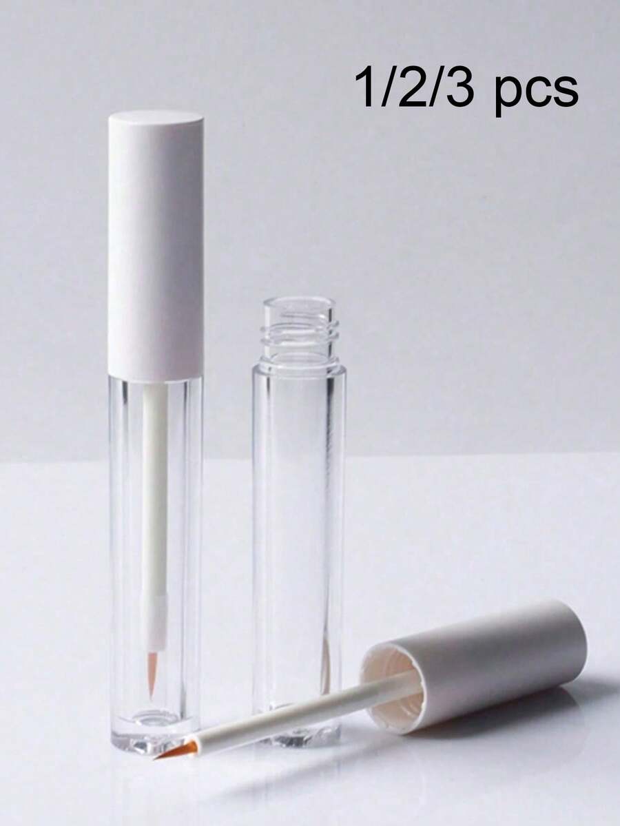 1個/2個/3個 5ml 眼線液瓶，迷你補充裝，小瓶，吹管式空管，眼線液生長精華黑色唇彩空瓶，化妝品包裝 - 彩色 - 查看 1