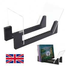 Acrylic Vinyl Record Storage Display Flip Rack Solid Wood Base LP Record Holder - View 8