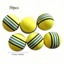 10pcs/Set Golf Balls, EVA Foam Rainbow Striped Soft Balls, 42mm Diameter, And Reliable - Multicolor - View 12