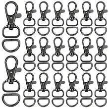 24/40pcs D-Shaped Swivel Clasp Keychain Hooks And D-Rings - Suitable For Handbag Hardware, Sewing Projects And DIY Craft Accessories - Little D Buckle D Ring - View 8