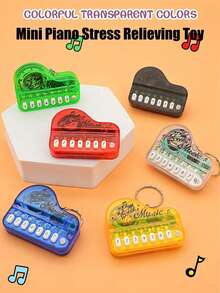 15pcs Mini Children's Pianos,Keychains, Backpack Charms, And Decorative Toys,Piano Finger Games That Help Develop Children's Intelligence And Imagination,Educational Toys, Birthday Gifts, Gift Bag Fillers, Party Favors, Back To School - Multicolor - View 5