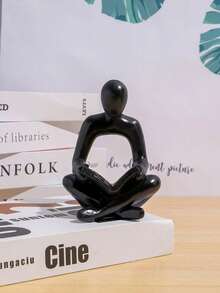 Abstract Reading Thinking Pose Figurine, Elegant Home Decor For Study, Office Desk, Also Great Gift For Christmas, Halloween, Back To School - 1 - View 10